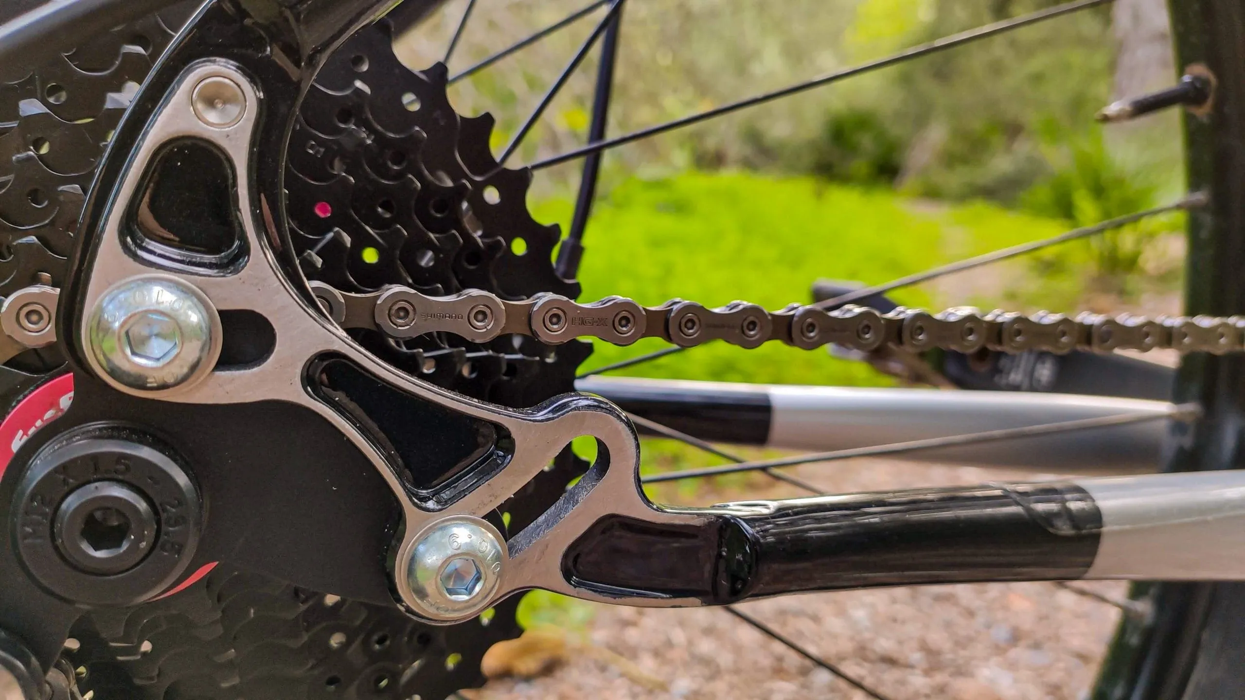 Build detail of Oxia Pardal Trail