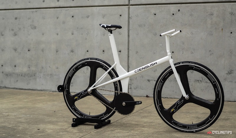Steel frame hand-painted by English Cycles for Graeme Obree